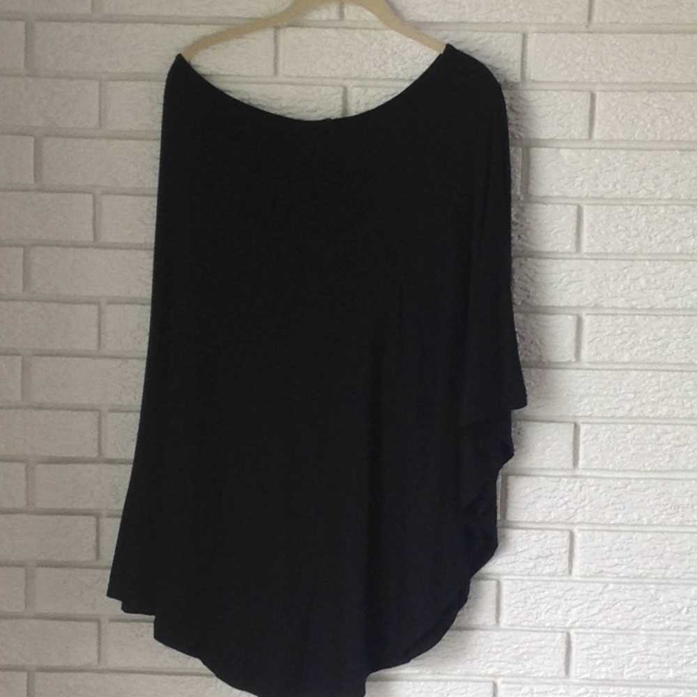 Express Cape One Shoulder Dress